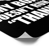 私のボートはボ走ート感謝していことわざに乗らない ポスター (角)