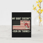 私のボートは走私たちをボイおもしろいングして感謝していいない カード (黄色い花)