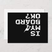 私のボードOkスノーボードフリースタイルのスタントウィンター ポストカード (正面/裏面)