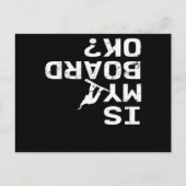 私のボードOkスノーボードフリースタイルのスタントウィンター ポストカード (正面)