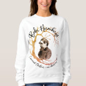 私のボーナスはクリスマス女性であるペテン スウェットシャツ (正面)