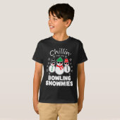 私のボーリングのクリスマスと子おもしろい林 Tシャツ (正面フル)