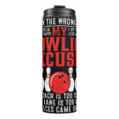 私のボーリングの言い訳おもしろい図 タンブラー (正面)