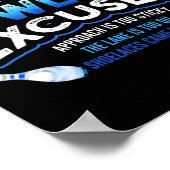 私のボーリングはおもしろいボーリングギフトを弁解 ポスター (角)