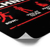 私のボーリングテクニックのボールは10ピンで叫ん祈だ ポスター (角)