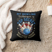 私のボーリングテクニックはトップシークレットおもしろいボーリングB クッション (ブランケット)