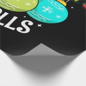 私のボールの汚いクリスマスジョークの装飾をチェック ラッピングペーパー (角)