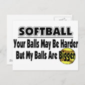 私のボールは大きい ポストカード (正面/裏面)