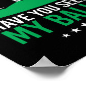 私のボールゴルフクラブゴルファーを見たか? ポスター (角)