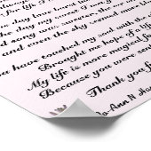 私のポスターを愛してくれてありがとう ポスター (角)