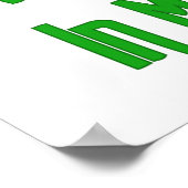 私のポッドストップの中の豆 ポスター (角)