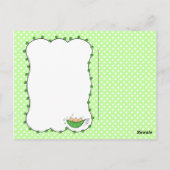 私のポッド三つ子の豆ありがとうポストカード ポストカード (裏面)