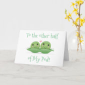 私のポッド愛誕生日の残りの半分 カード (黄色い花)