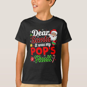 私のポップの家族のクリスマスおもしろいのせいだ Tシャツ