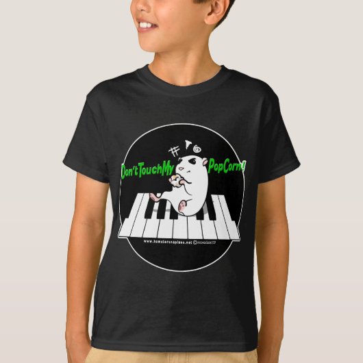 私のポップコーンに触れないで下さい! Tシャツ (正面)