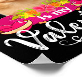 私のポメラニア犬犬は私のバレンタイン恋人は幸せかわいい ポスター (角)