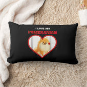 私のポメラニア犬 ランバークッション (ブランケット)
