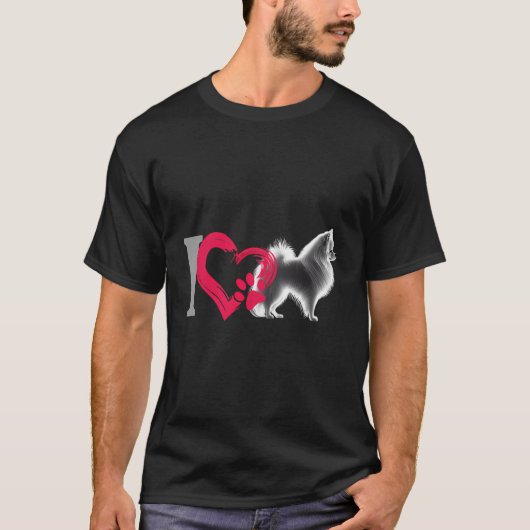 私のポメラニア犬 Tシャツ (正面)