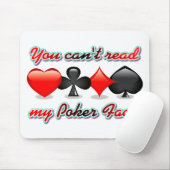 私のポーカーフェースを読むことができません マウスパッド (マウス)