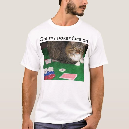 私のポーカーフェース得られるRafiのポーカーフェース Tシャツ (正面)