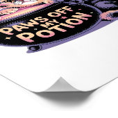 私のポーションをオフにポーズハロウィーンかわいいキャットクラ ポスター (角)