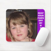 私のマウスを離れてあなたの足を保って下さい!! マウスパッド (マウス)