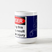 私のマグに触れないで下さい! コーヒーマグカップ (中央)