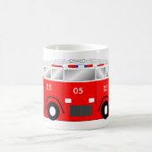 私のマグは普通消防車です コーヒーマグカップ (中央)