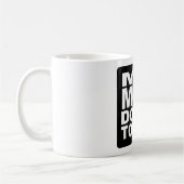 私のマグは触れません コーヒーマグカップ (左)