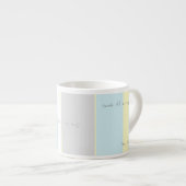 私のマグを離れた手! Yes、! エスプレッソのマグ エスプレッソカップ (正面右)