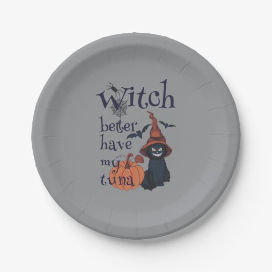 私のマグロは魔女が持った方がいい ペーパープレート (正面)