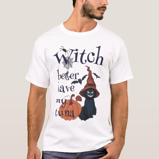 私のマグロは魔女が持った方がいい Tシャツ (正面)