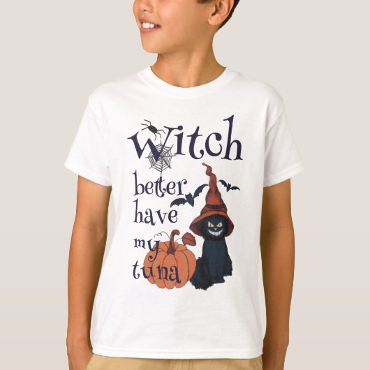 私のマグロは魔女が持った方がいい Tシャツ (正面)