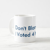 私のマグ責任にしないで下さい! コーヒーマグカップ (正面左)