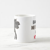 私のマグ-ジャイアント・シュナウザーを離れてあなたの汚れた手を保って下さい コーヒーマグカップ (中央)