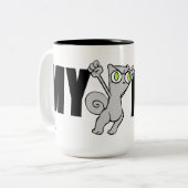 私のマグ! 泡立ったマグ ツートーンマグカップ (正面左)