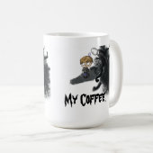 私のマグPewdiepie Slenderman コーヒーマグカップ (正面右)