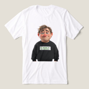 私のマシンでは動いた 開発者のバーンアウトTシャツ トライブレンドTシャツ