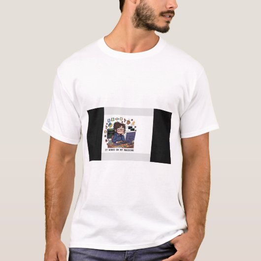 私のマシンでは動きます - 面白いプログラマTシャツ Tシャツ (正面)