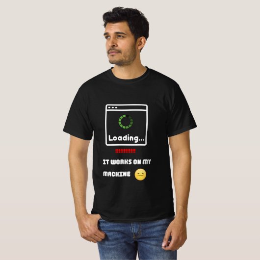 私のマシンでは動く Tシャツ (正面フル)
