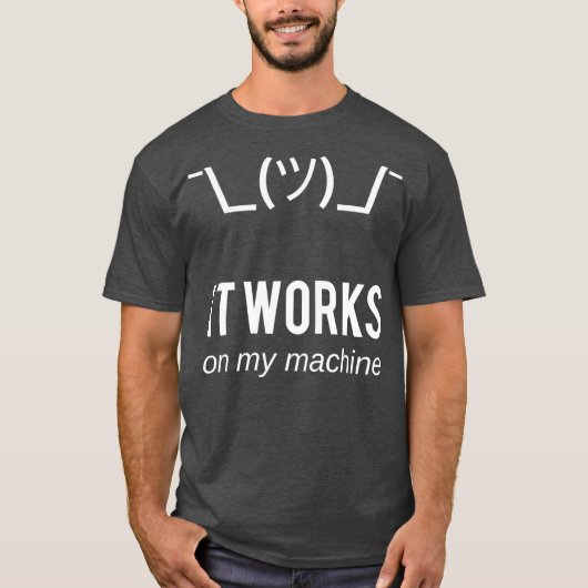 私のマシンのプログラマーで動作おもしろいする Tシャツ (正面)