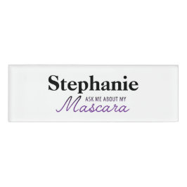 私のマスカラについて私に- Younique尋ねて下さい 名札