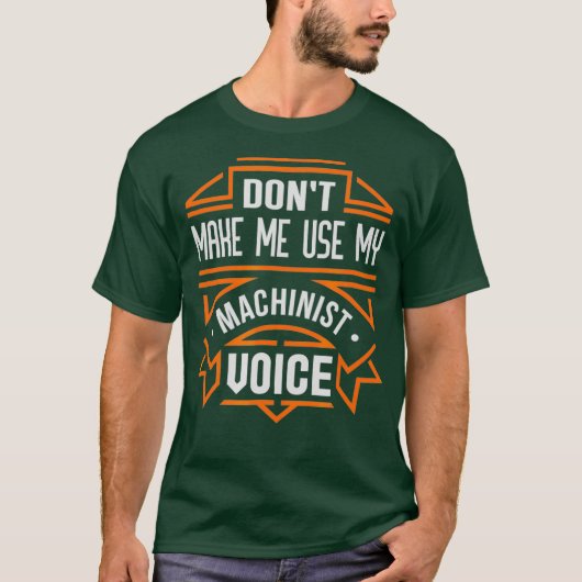 私のマチニストの声を使わせない Tシャツ (正面)