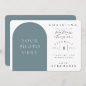 私のマトロンの名誉の写真プロポーズカードになります 招待状 (正面/裏面)