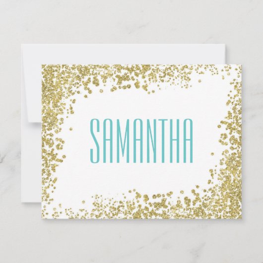 私のマトロンの名誉カードになります 招待状 (正面)