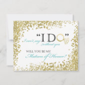 私のマトロンの名誉カードになります 招待状 (裏面)