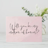 私のマトロン・オブ・オナーになってくれますか? ポストカード (スタンド正面)