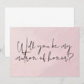 私のマトロン・オブ・オナーになってくれますか? ポストカード (正面/裏面)