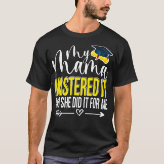 私のママがマスターして私のGrのためにやっおもしろいた Tシャツ