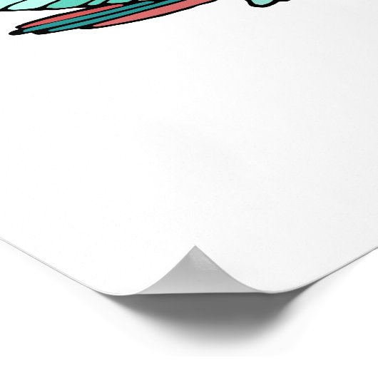 私のママのように強い |母おもしろいとベビーの鳥 ポスター (角)